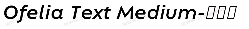 Ofelia Text Medium字体转换